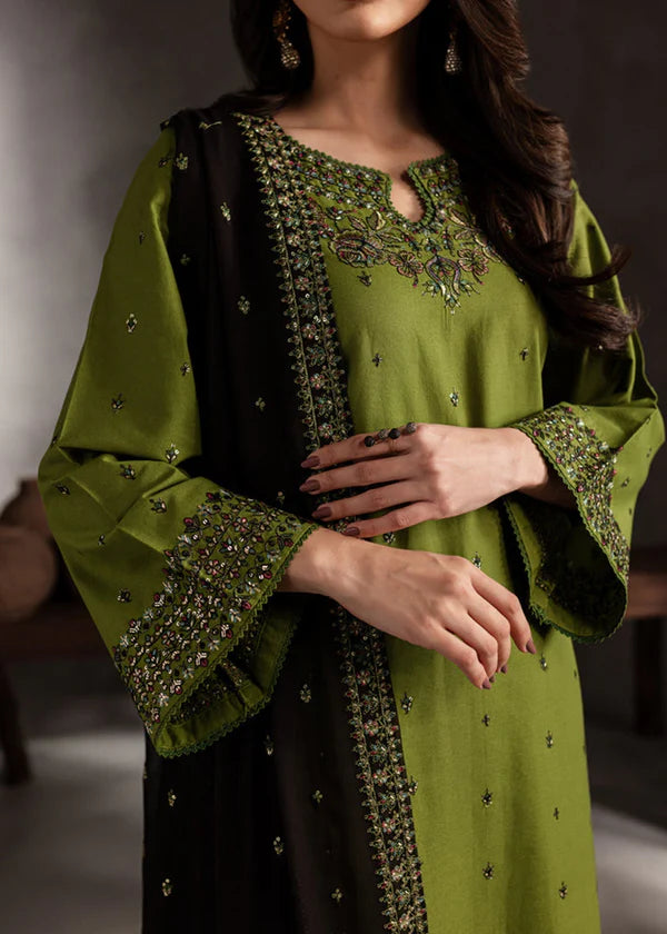 sahara 3pcs - cotton Embroidered dress